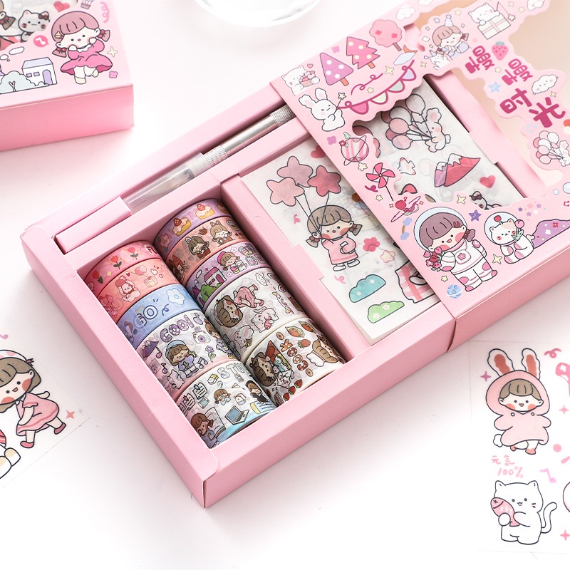 Hộp Băng Keo Dễ Thương Sáng Tạo Trang Trí Sổ Tay/ Đồ Thủ Công diy