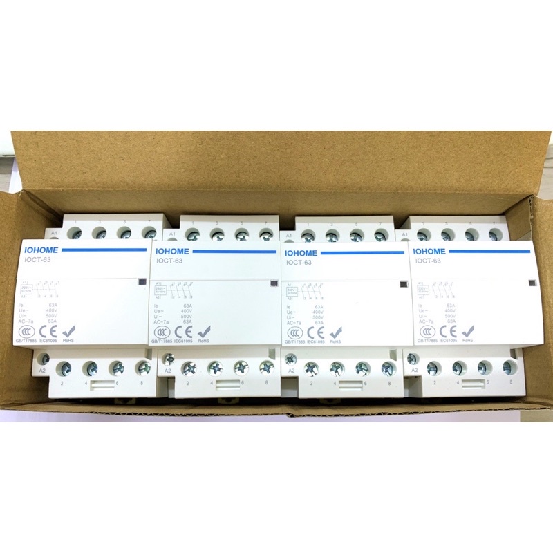 Khởi động từ 1 pha cao cấp đạt tiêu chuẩn CE và ROHS 25A 40A 63A dùng cho hệ thống nhà thông minh
