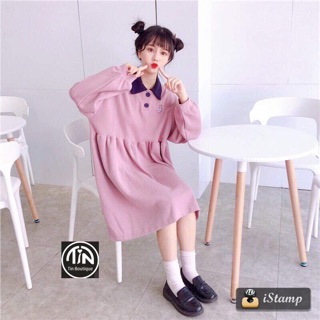 Váy babydoll thỏ thêu