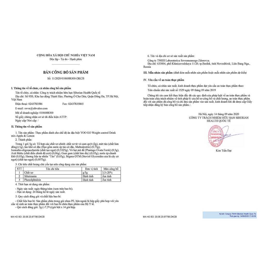 Thực phẩm hỗ trợ giảm cân YOO GO WEIGHT CONTROL - Giúp giảm cảm giác thèm ăn - Vị táo và chanh ... ...