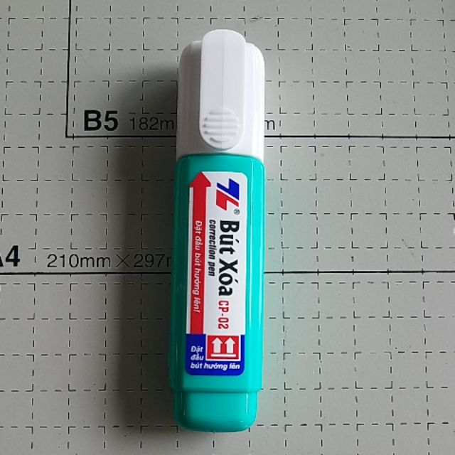 Bút xóa Cp - 02, hàng chính hãng, sp như hình . VĂN PHÒNG PHẨM NHẬT MINH. Đc: Dốc mơ 1, gia tân 1, tn, ĐN.