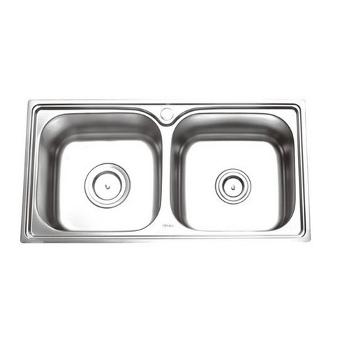 Chậu rửa bát cao cấp inox 100%, 2 hộc, (78x43x23)cm, bồn rửa , bảo hành 3 năm