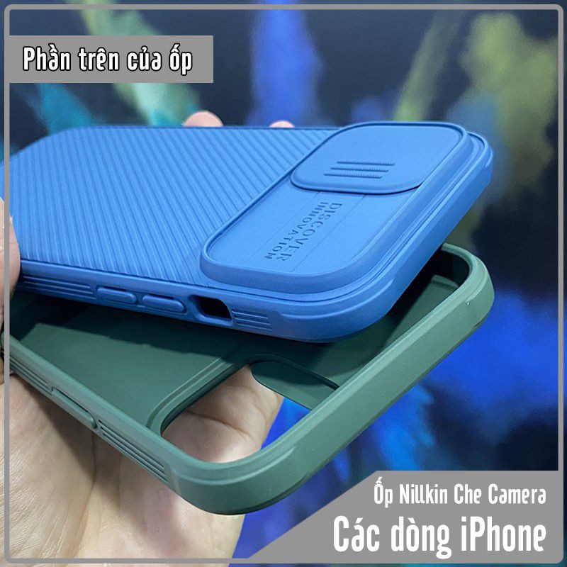 Ốp lưng cho 15 pro max , 15 pro , 15 ,14 pro max,14 pro , 14 plus,13 pro max/13 pro 12 Nillkin CamShield che camera