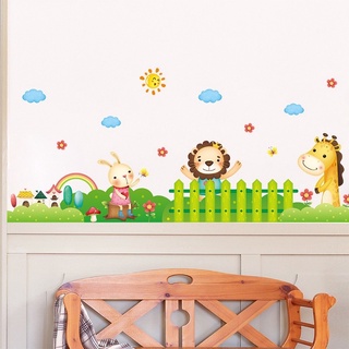 Decal dán chân tường cho bé mẫu thú hàng rào