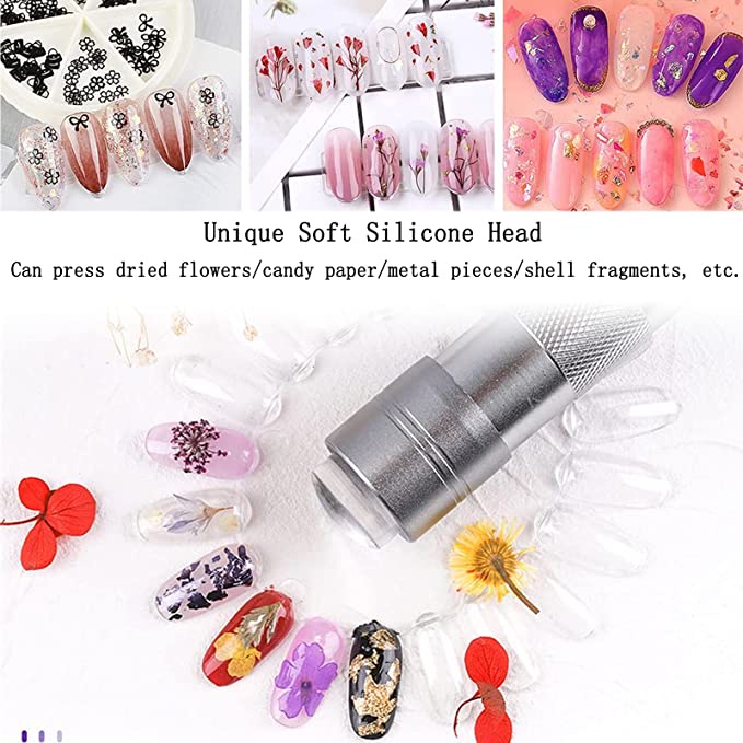 Máy Sấy Khô Móng Tay Bằng Silicone Chuyên Nghiệp Có Đèn LED UV Cầm Tay Tiện Dụng