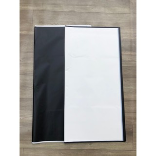 Giấy gói hoa 1 mặt viền trắng đen