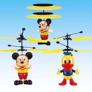Máy Bay Trực Thăng Điều Khiển Từ Xa Hình Chuột Mickey Vịt Donald Cho Bé