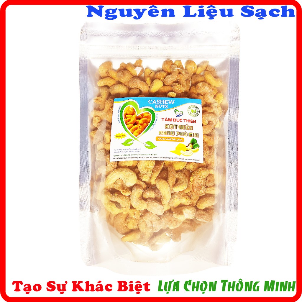 Combo 1KG Hạt Điều Rang Phô Mai[Nguyên Liệu Sạch]Tâm Đức Thiện(2 Túi x 500GR)