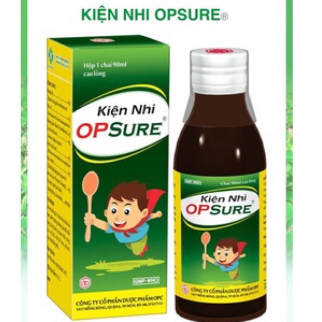 Siro Kiện nhi opsure op sure - Trẻ em biếng ăn, chán ăn do tiêu hoá kém,dinh dưỡng không cân đối,đầy bụng