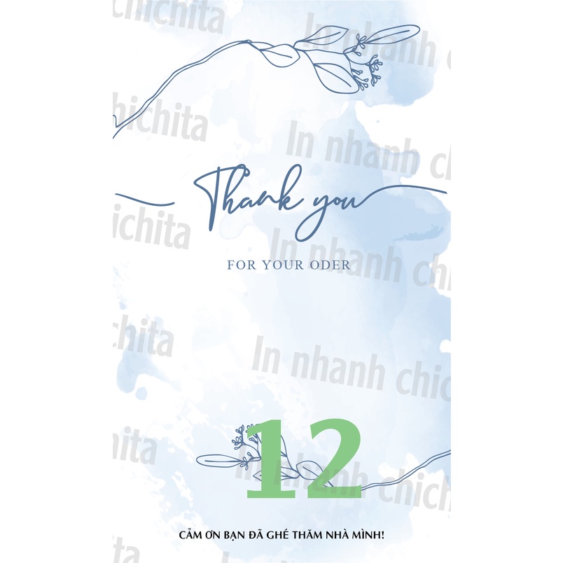 Tem Decal Dán Hộp Carton, Tem Thank You Dán Niêm Phong Hộp cod hàng có sẵn 11x6,5 cm 31-40