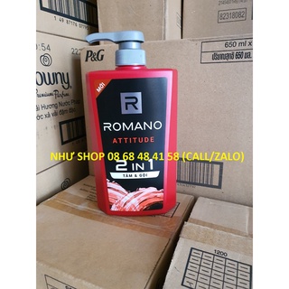 Tắm gội 2in1 romano attitude 650g hsd 08/01/2025