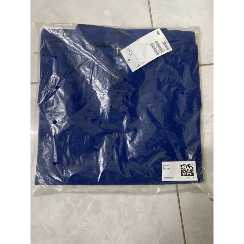 Áo Thun Có Cổ ( H&M ) - Xanh Dương - Nhập Khẩu