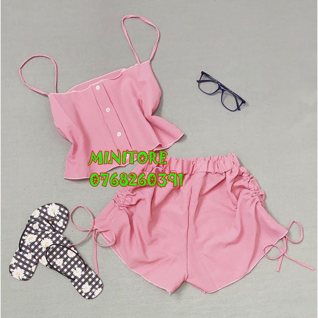 [40KG- 55KG] BỘ ĐỦI 2 DÂY QUẦN CẠP CAO DỄ THƯƠNG KHÔNG MÚT, CHẤT ĐỦI MỀM MÁT HÀNG XƯỞNG NHÀ MAY NHIỀU MÀU - Bộ đủi 2 dây