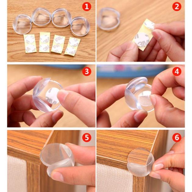 Combo 4 bịt góc bàn silicon an toàn cho bé ( tuyển khách sỉ)
