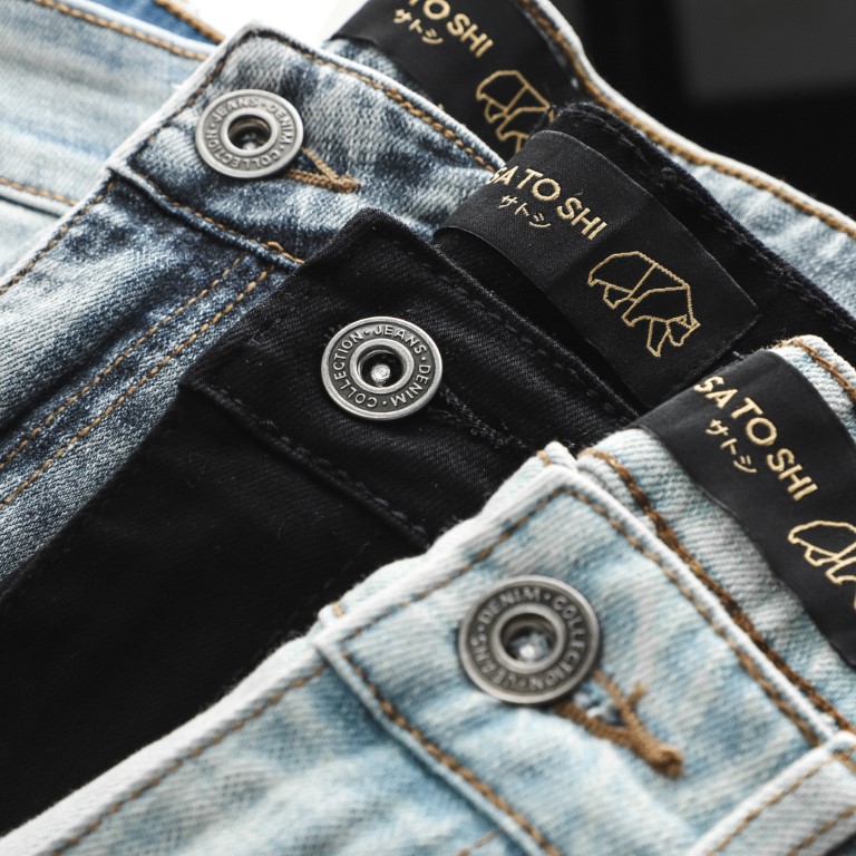 |Hẻm Store| Quần jean nam, quần bò nam SATOSHI SAQJ21 dáng ôm form slimfit, chất liệu jean co giãn xám | BigBuy360 - bigbuy360.vn