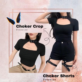 [HÀNG CÓ SẴN] Áo Croptop chocker cổ