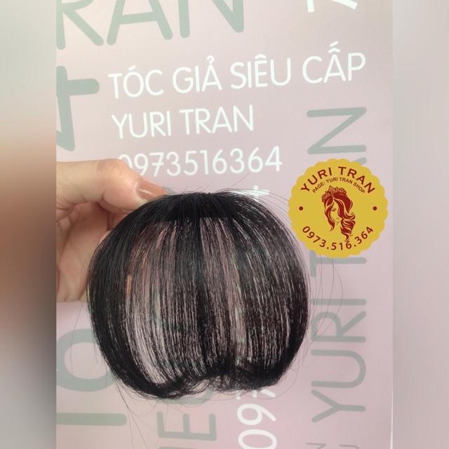 Tóc mái thưa màu đen tự nhiên