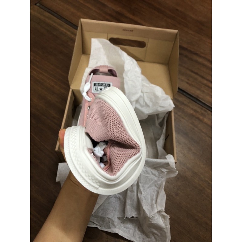 Giày thể thao xuất Hàn cho bé gái cổ chun vải co dãn có thoáng khí