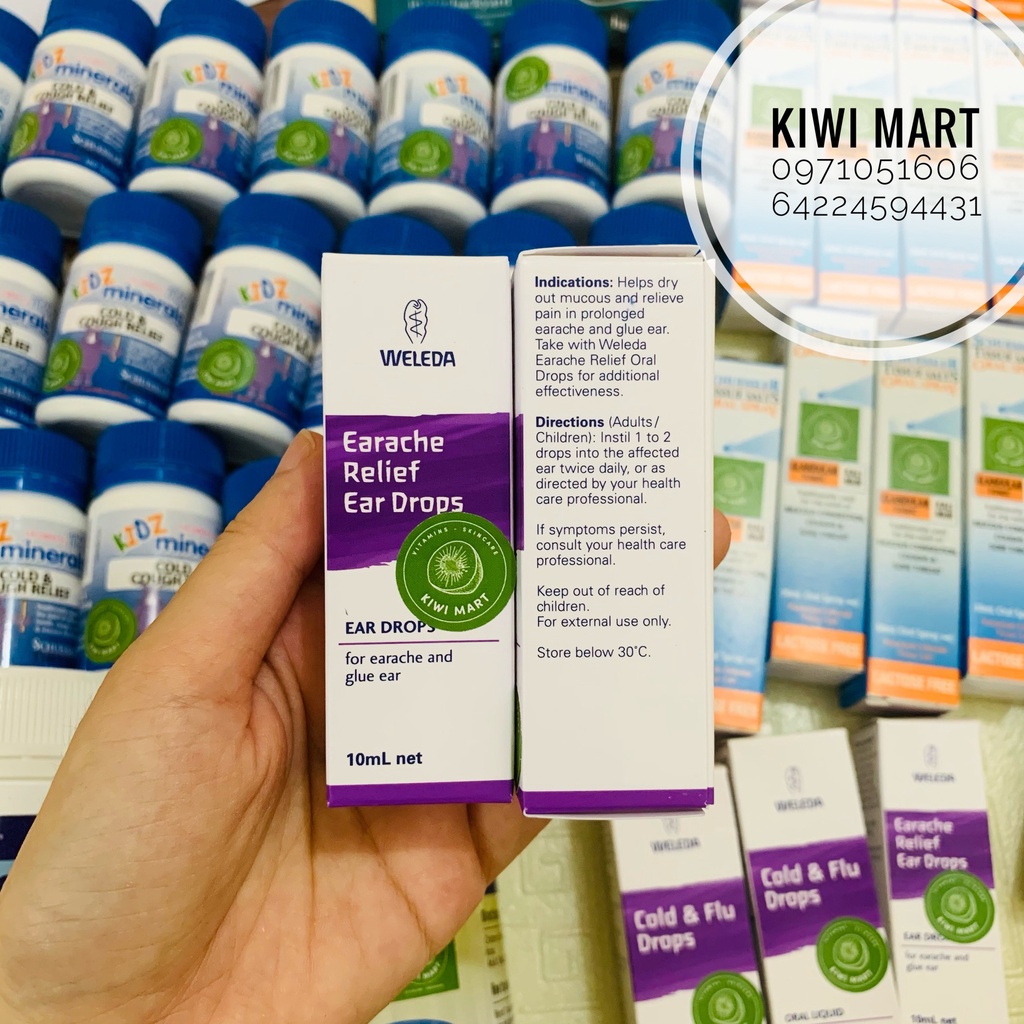 Nhỏ viêm tai Weleda Ear drops