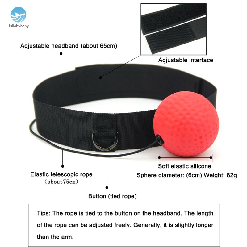 React Reflex Ball Kidte Training Head-Mounted Boxing Portable Raising Reaction Force