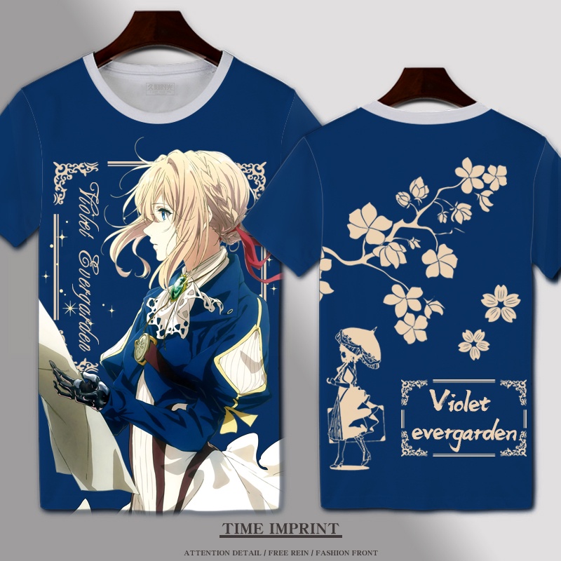 Áo Thun Ngắn Tay Họa Tiết Violet Evergarden Violet Evegarden Thời Trang Cho Học Sinh