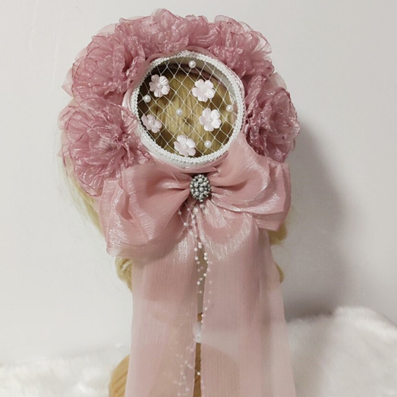 Phụ Kiện Cài Tóc Phong Cách Lolita Ngọt Ngào Dùng Làm Đạo Cụ Chụp Ảnh