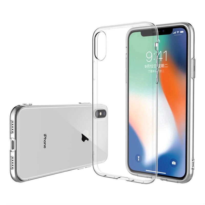 Ốp điện thoại silicon trong suốt thời trang cho XS Max XR XS X 8 7 6 Plus