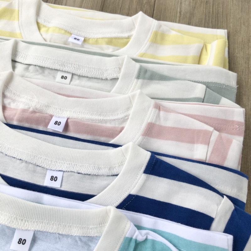 Áo thun cộc tay Muji xuất Nhật bé trai bé gái chất cotton mềm, thấm hút mồ hôi-Amystores