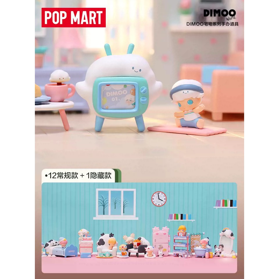 Búp Bê Dimoo Homebody Series Popmart Dễ Thương