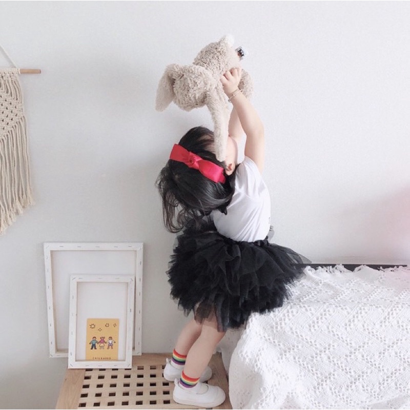 Chân váy tutu ngắn cho bé gái