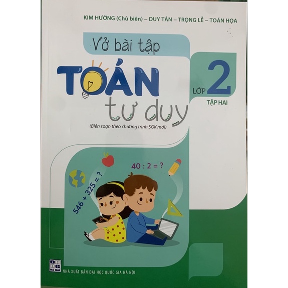 Sách - Vở Bài tập Toán Tư Duy Lớp 2 Tập 2