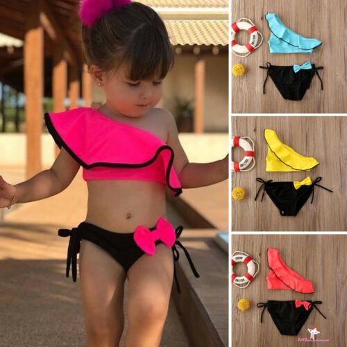 Bộ Bikini 2 Mảnh Đính Nơ Cho Bé Gái