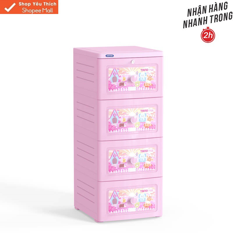 Tủ Nhựa Duy Tân Tano 4 Ngăn new 2019- Cao 97cm- rộng 40cm-sâu 45cm   GIAO NHANH 2H LIÊN HỆ SHOP