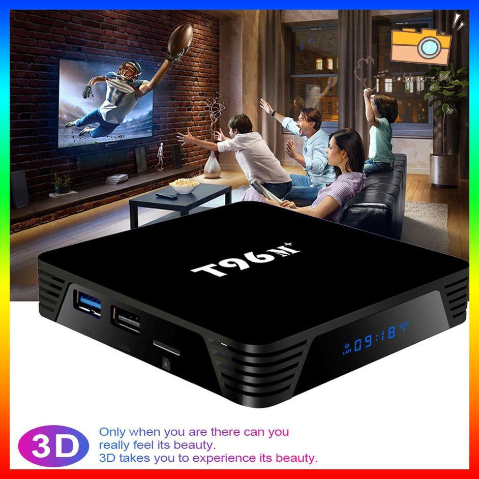 Đầu Phát Wifi T96M + Android 10 Dual Wi-Fi 4k Tv Set-Top Box