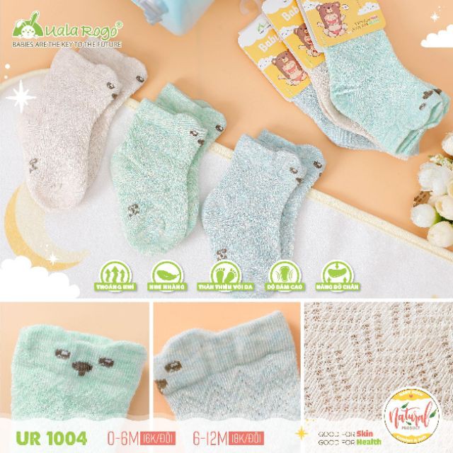 [ BEST SELLER ] Vớ/tất lưới Uala&rogo cho bé 0-6M,6-12M ( mẫu ngẫu nhiên) S004