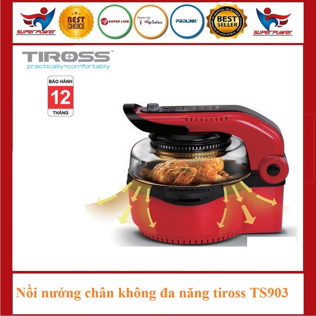 Nồi chiên không dầu đa năng Tiross TS903 (11 lít)- Hàng chính hãng, bảo hành 12 tháng