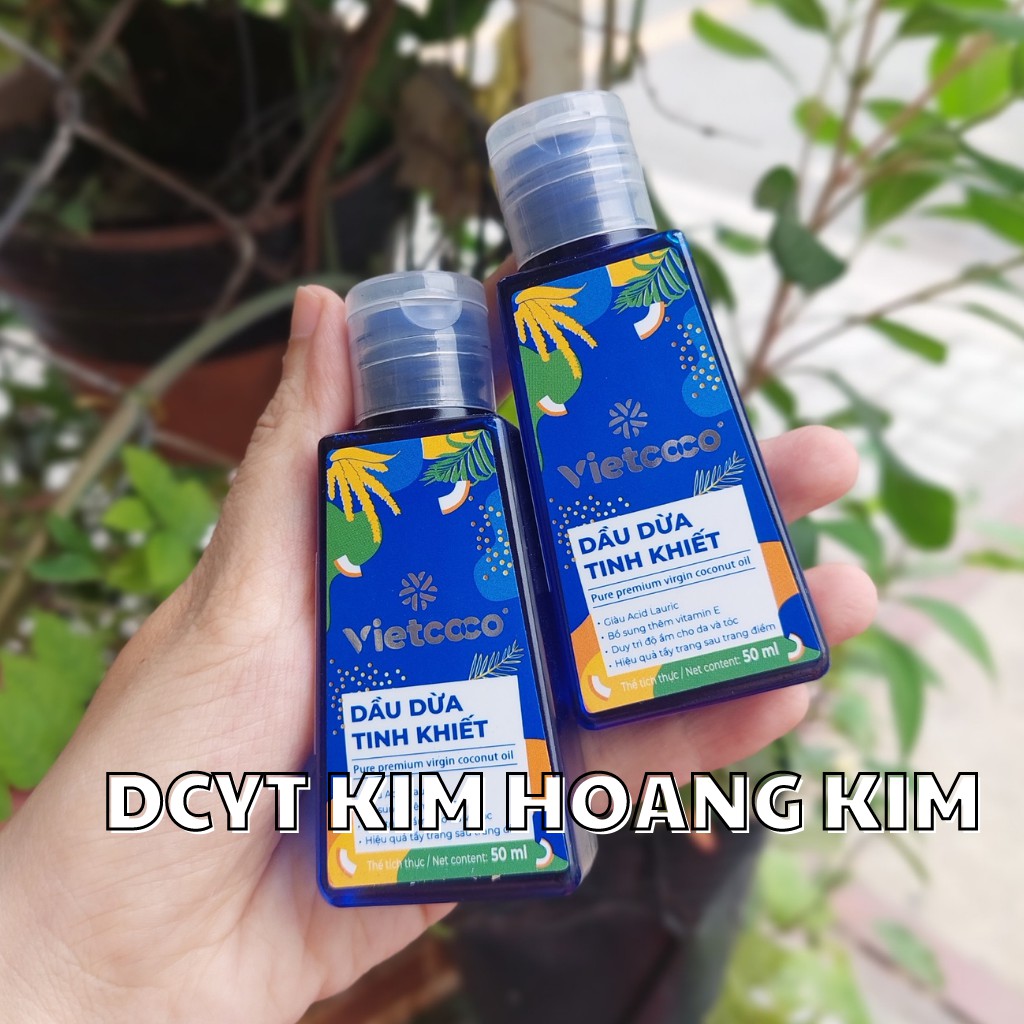 Dầu dừa tinh khiết VIETCOCO - chai mini 50ml tiện lợi