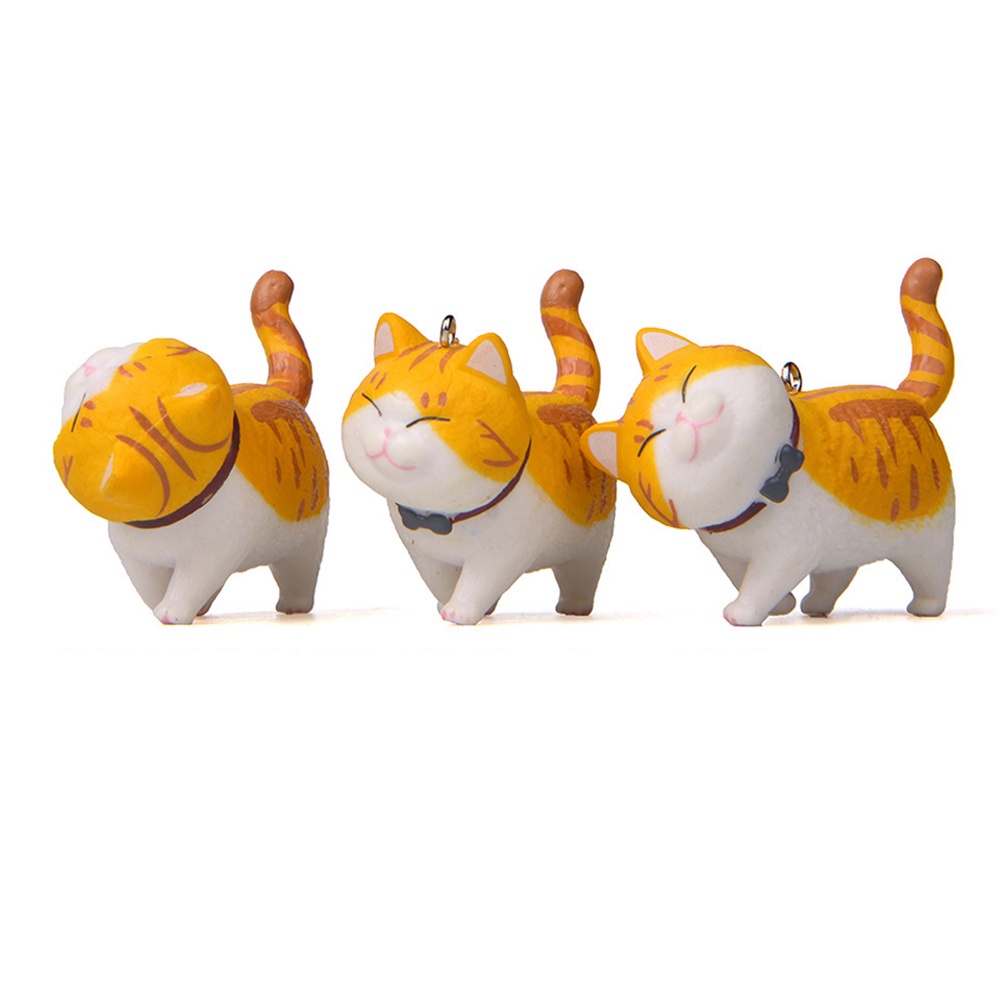 Móc khóa hình chú mèo dễ thương bằng hợp kim