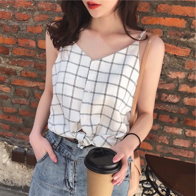 Áo 2 Dây Caro Nhiều Màu | BigBuy360 - bigbuy360.vn