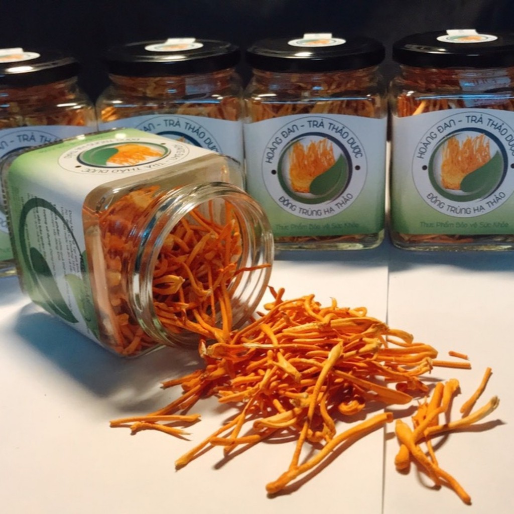 Đông Trùng Hạ Thảo Khô - Đông Trùng Hạ Thảo Sấy Thăng Hoa Lọ 15g