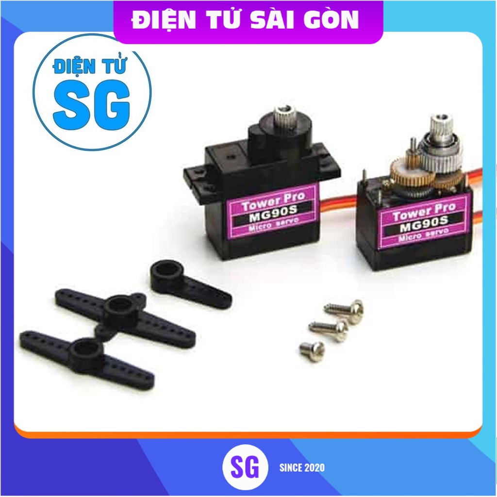 Servo MG90S (Bánh răng kim loại) 360 độ