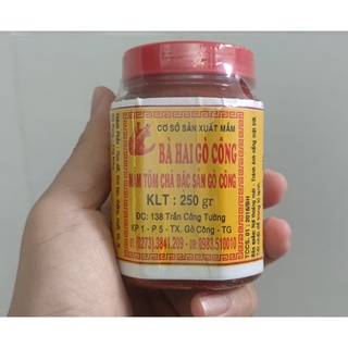 Mắm tôm chà bà hai, đặc sản gò công