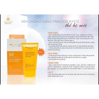 Kem chống nắng princesswhite