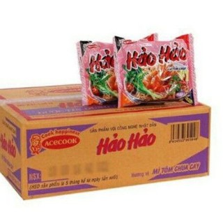 Thùng 30 gói mì tôm chua cay hảo hảo 75g
