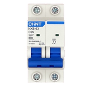 Aptomat mcb chint nxb-63 2p c25 6ka 25a