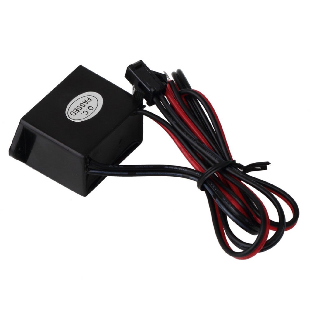 COD⭐Black 12V DC to 120VAC Inverter for EL Lamp Wire Electroluminescent 5M Meters