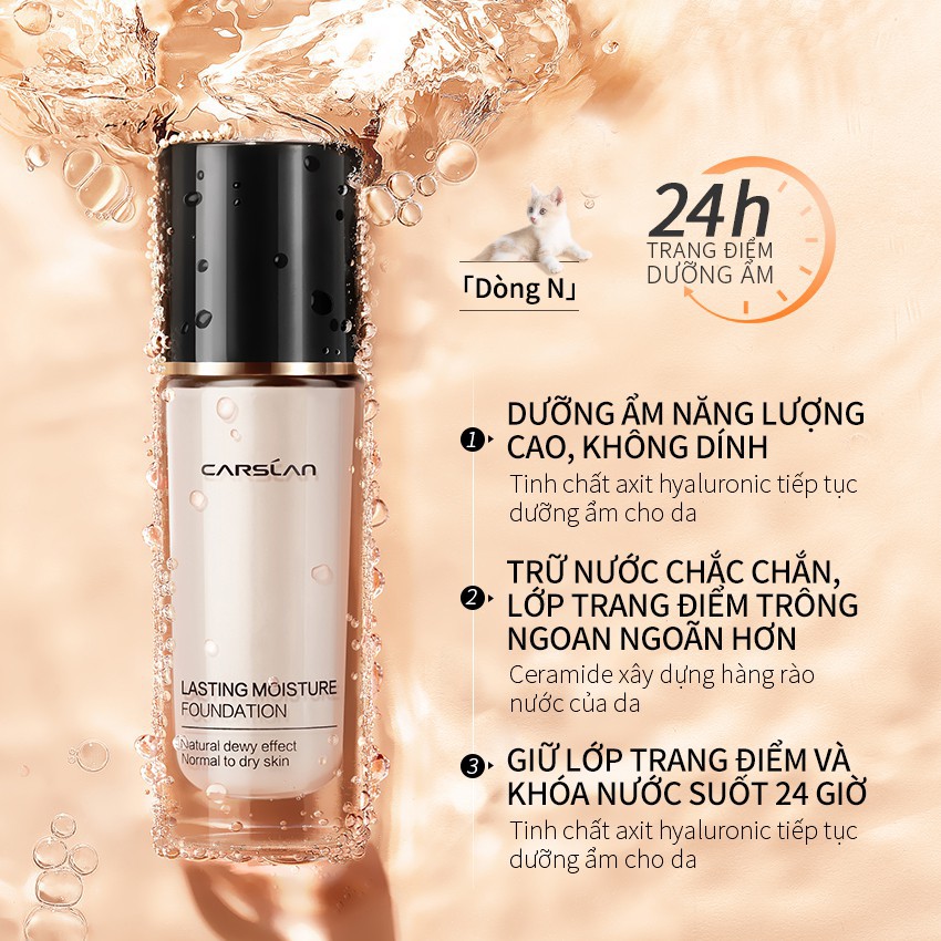 Kem Nền Carslan Dạng Lỏng Kiểm Soát Dầu Lâu Trôi Chống Thấm Nước Suốt 24h 30g | BigBuy360 - bigbuy360.vn