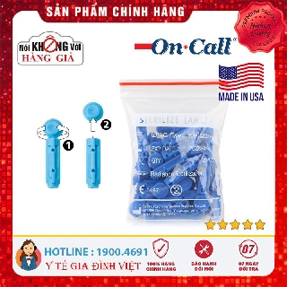 ⚡️Chính hãng⚡️ Kim chích máu tiểu đường Medisafe loại đầu xoay 50-100 cây - Đo đường huyết - Phát hiện tiểu đường