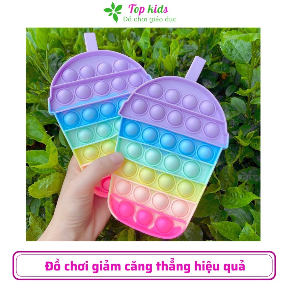 Pop it mini trò chơi xả stress đồ chơi thông minh cho bé 1 2 3 4 5 6 tuổi ấn bong bóng vui nhộn  - TOPKIDS