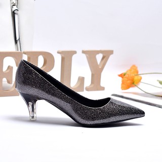 Giày gót trong đế thấp Merly 1229